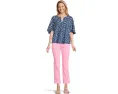 Топ Wilmer с короткими рукавами и V-образным вырезом от Lilly Pulitzer
