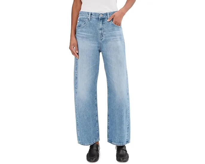 Джинсы AG Hattie с высокой посадкой и бочкообразным силуэтом