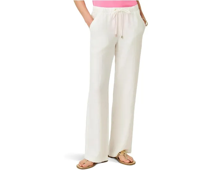 Lilly Pulitzer представляет льняные брюки Brawley с расклешенными штанинами