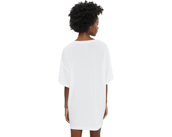 Платье-квадрат Norma Kamali Short Sleeve Boxy Mini Dress с коротким рукавом