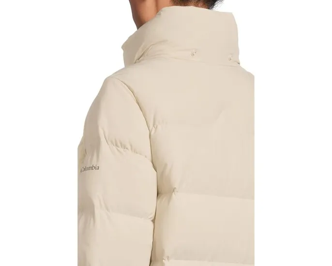 Длинная куртка Columbia Amaze Puff с капюшоном на пухе 650 и съемными лямками для переноски
