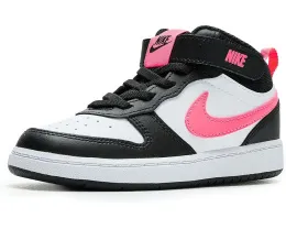 Детские кроссовки Nike Court Borough Mid 2 с застежкой на липучке из кожи