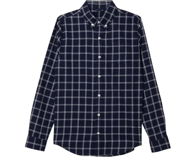 Детская рубашка Janie and Jack в клетку таттерсолл с длинными рукавами