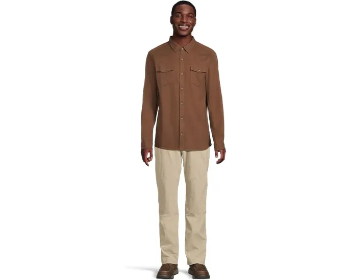 Рубашка Royal Robbins Bristol с длинным рукавом из мягкого органического хлопка в стиле фланели