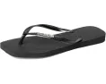 Шлепанцы Havaianas Slim Square Logo Metallic с узким ремешком