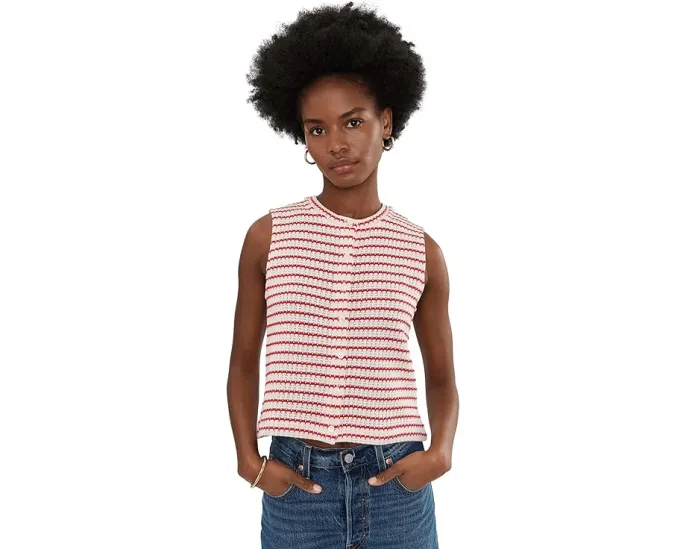 Топ Tuck Stitch Shell с пуговицами Madewell
