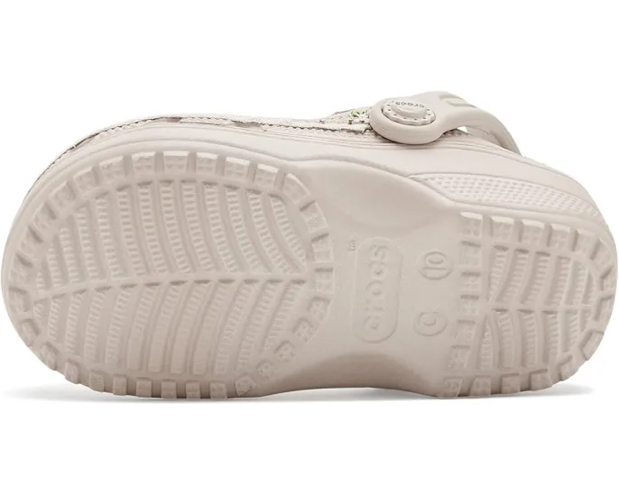 Crocs детские клоги Classic Crafted Canvas с веганской замшей и стежками