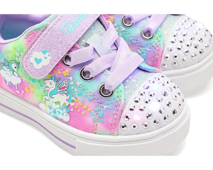 Детские кроссовки SKECHERS KIDS Twinkle Sparks с галактикой единорогов