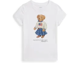 Футболка из хлопкового джерси с медвежонком Polo Ralph Lauren Kids для малышей