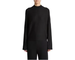 Уютный топ Vince с длинным рукавом и стойкой