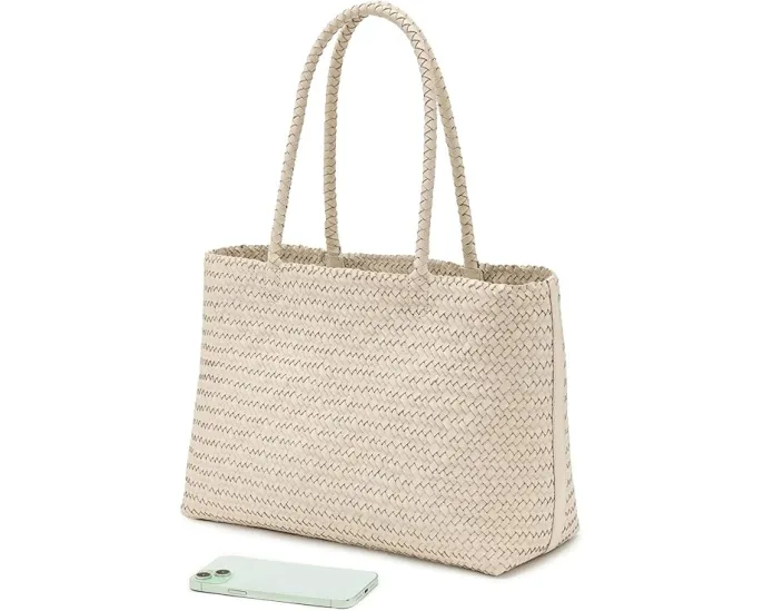 Madewell Кожаная сумка-тоут Handwoven Leather Tote с плетеным дизайном