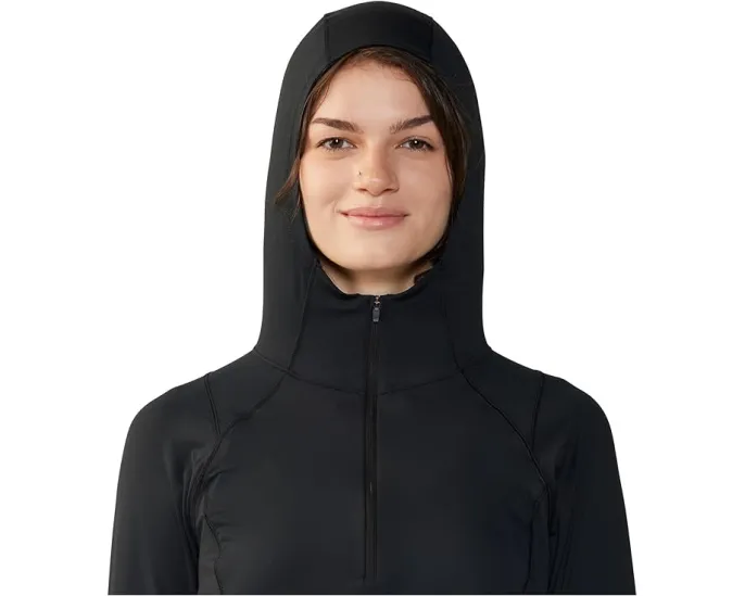 Кроп-худи Mountain Hardwear Crater Lake Crop Zip с защитой UPF 50