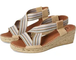 Сандалии Toni Pins Tina с ремешками и клиновидной подошвой из джута