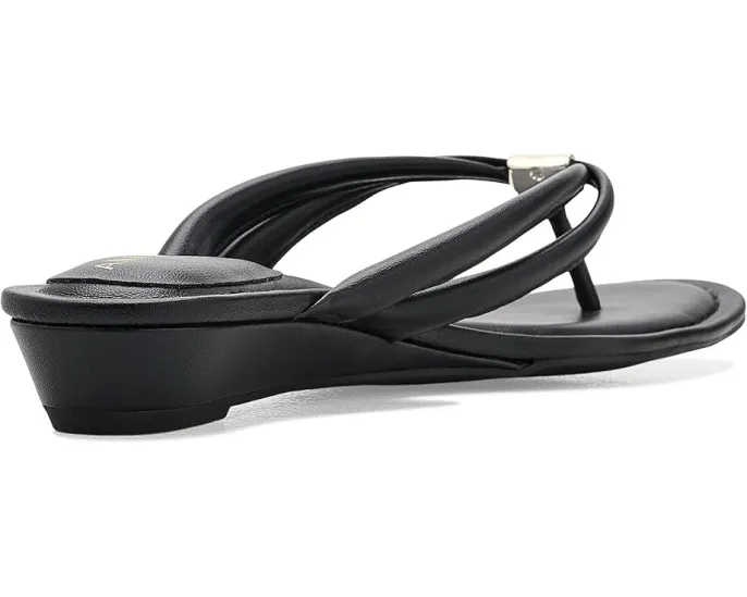 Anne Klein Bari босоножки на танкетке черные