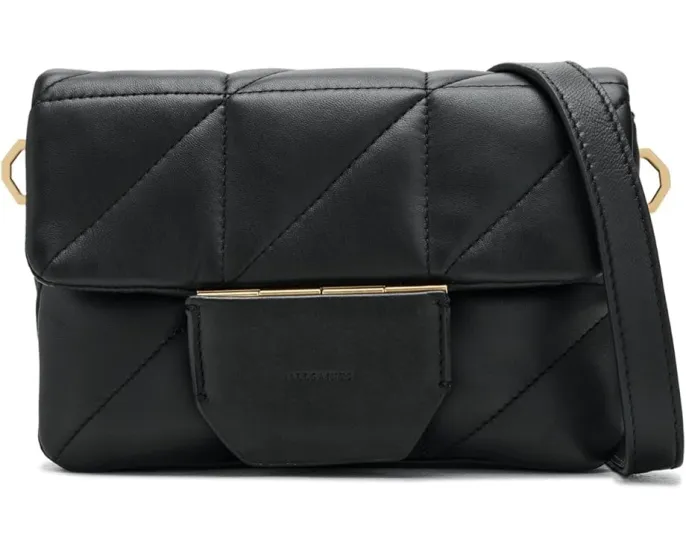 Компактный кроссбоди AllSaints Jupiter Quilt из стеганой кожи для вечера