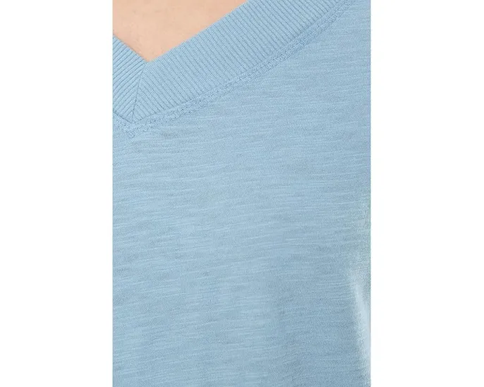 Футболка Mod-o-doc с широким V-образным вырезом и рукавами 3/4