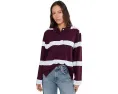 Повседневная хлопковая поло с длинным рукавом от Madewell