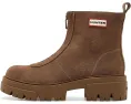 Hunter Gemma женские замшевые ботильоны на каблуке, цвет Dark Natural Suede