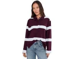 Повседневная хлопковая поло с длинным рукавом от Madewell