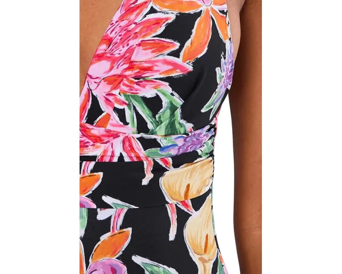 Цельный купальник Hothouse Flowers с перекрестными бретелями от Seafolly