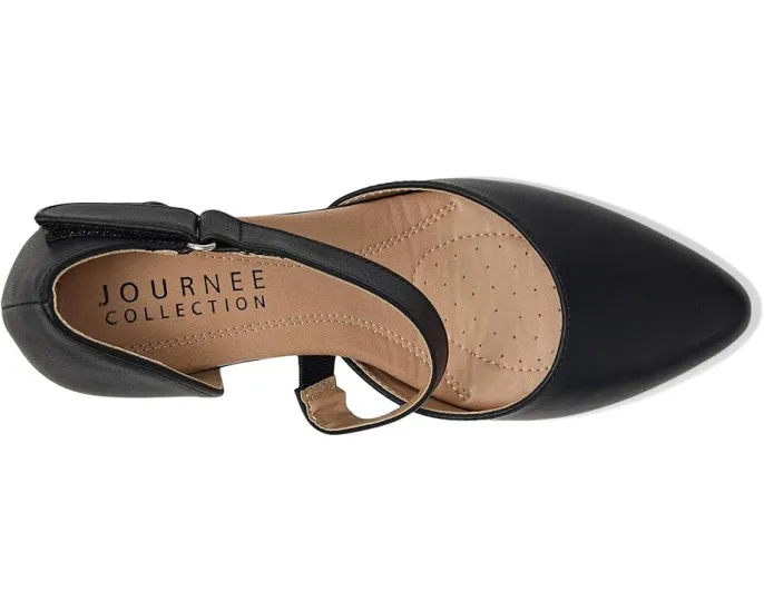 Туфли Journee Collection Tillis с острым носком и асимметричным ремешком