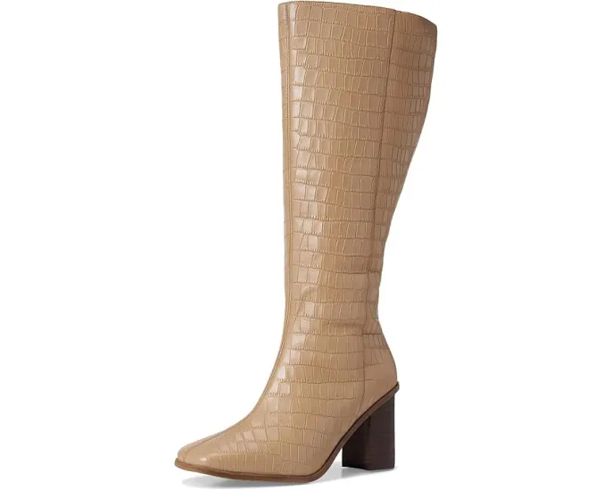 Ботильоны Journee Collection Tamori Extra Wide Calf с квадратным носком и широким голенищем