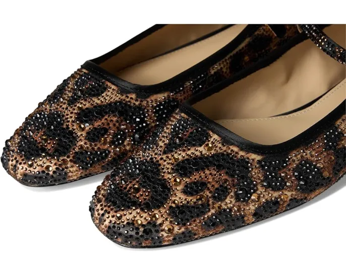 Балетки Blue by Betsey Johnson Lorel с леопардовым принтом и стразами