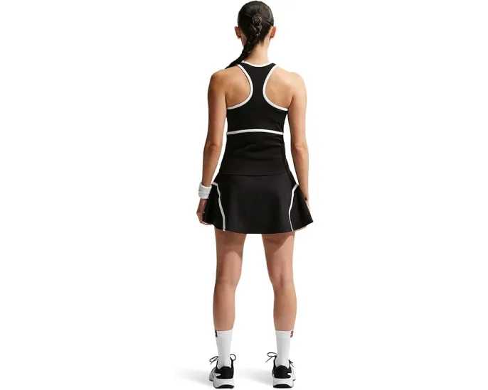 Теннисная юбка Nike Advantage Dri-FIT с высокой талией и встроенными шортами