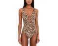 Купальник Safari Leopard Tatum Ring Cut Out от BECCA с вырезом