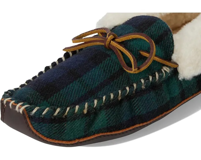 Домашние тапочки Yarmond с натуральной овчиной и кожаной подошвой Polo Ralph Lauren