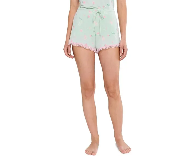 Комплект топа и шорт All American Tank Shortie Set HONEYDEW с кружевом