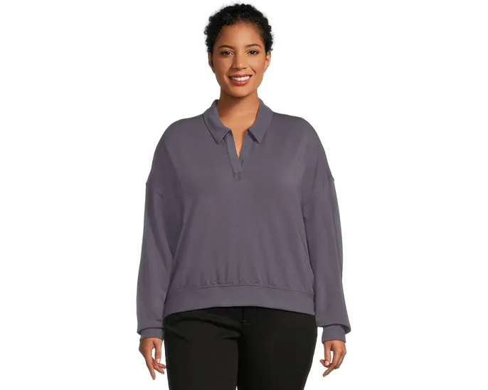 TravisMathew Свитер с длинным рукавом Cloud Terry из мягкого велюра с V-образным вырезом