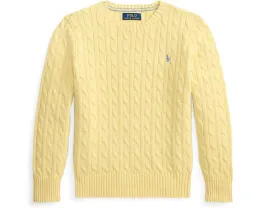 Свитер с косой из хлопка Polo Ralph Lauren Kids для детей