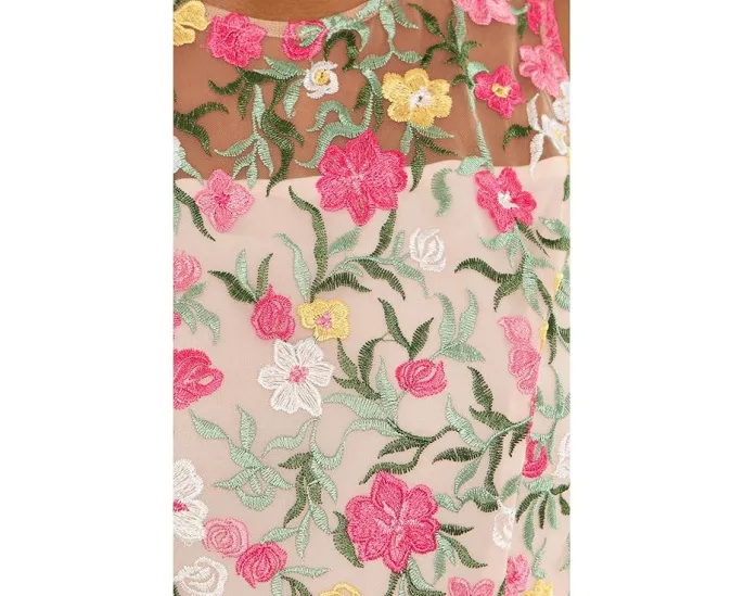 Платье Floral Short Dress от Adrianna Papell с цветочным принтом