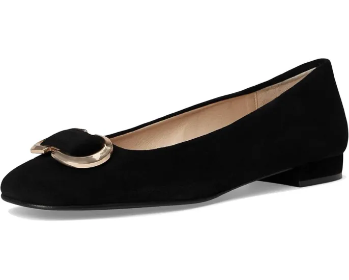 Туфли French Sole Pamela на невысоком каблуке из замши