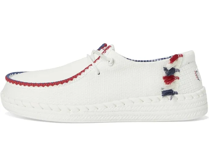 Кроссовки Hey Dude Wendy Espadrille Americana с круглым носком и стелькой с эффектом памяти