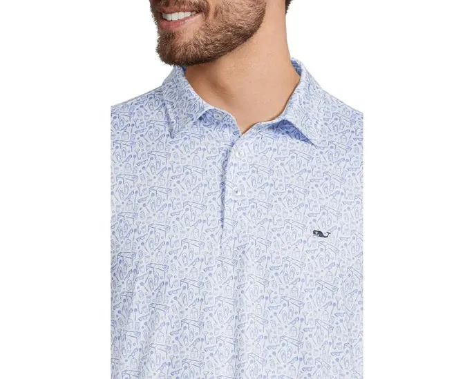 Поло Printed Sankaty от Vineyard Vines с защитой UPF 50+