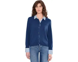 Кардиган Vince Camuto с плетеными отделками из смесовой пряжи