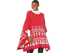 Пончо Whoopi с узором фейрил из хлопка и акрила