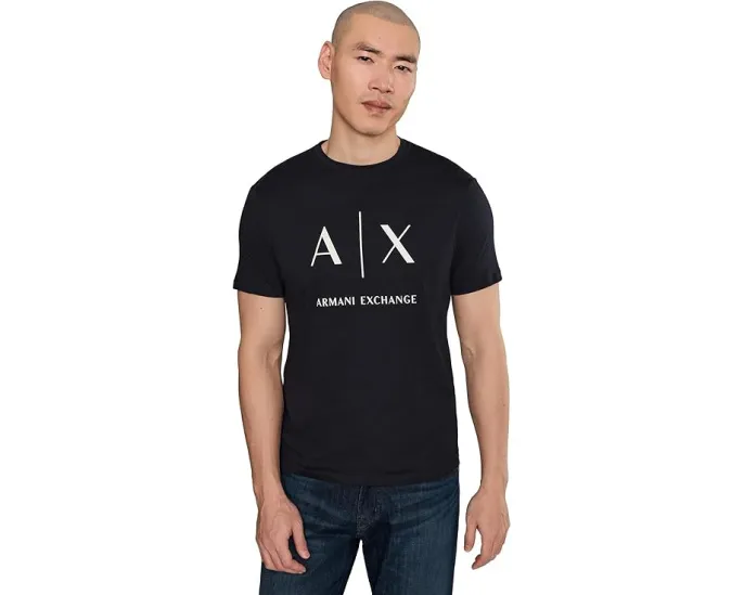 Armani Exchange Футболка из хлопкового джерси приталенного кроя