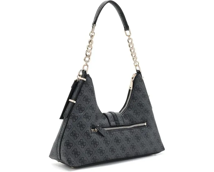 Сумка GUESS Yvonne Logo Hobo через плечо с цепочкой, стеганая