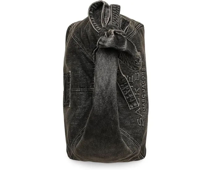 Сумка Marc Jacobs The Bow Denim Sack Bag с бантом из денима