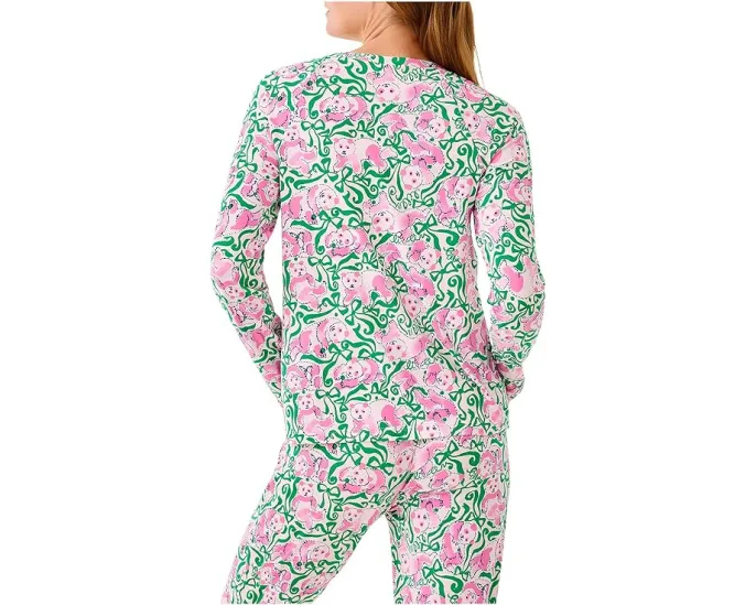 Пижамный топ Alexandar с длинными рукавами и принтом Lilly Pulitzer