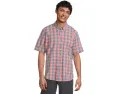 Рубашка L.L.Bean Comfort Stretch Chambray в клетку с коротким рукавом