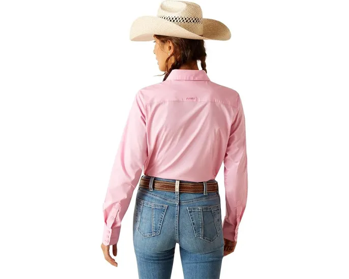 Рубашка Ariat Wrinkle Resist Team Kirby с защитой от складок и эластичной тканью