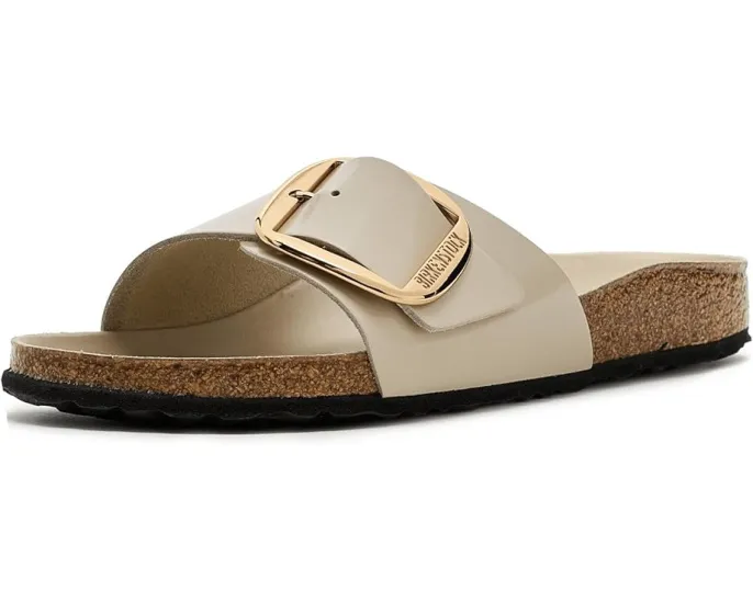 Сандалии Birkenstock Madrid Big Buckle с открытым носком и пробковой стелькой