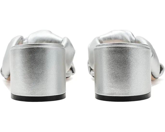 Сланцы Stuart Weitzman Soplaya Block Slide 50 на платформе из кожи