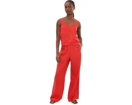 Топ льняной Stella Linen Trim Tank Splendid с кружевом