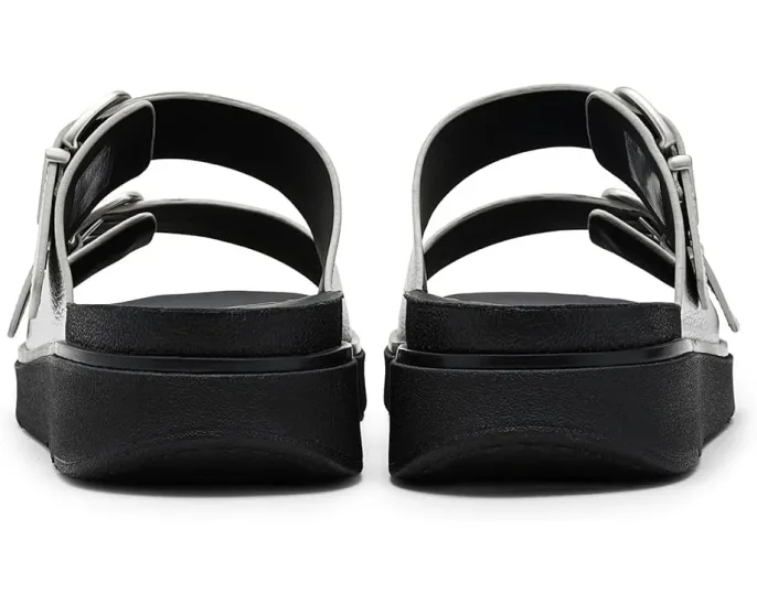 Сандалии FitFlop Gen FF Buckle Tumbled Leather Two Bar на платформе