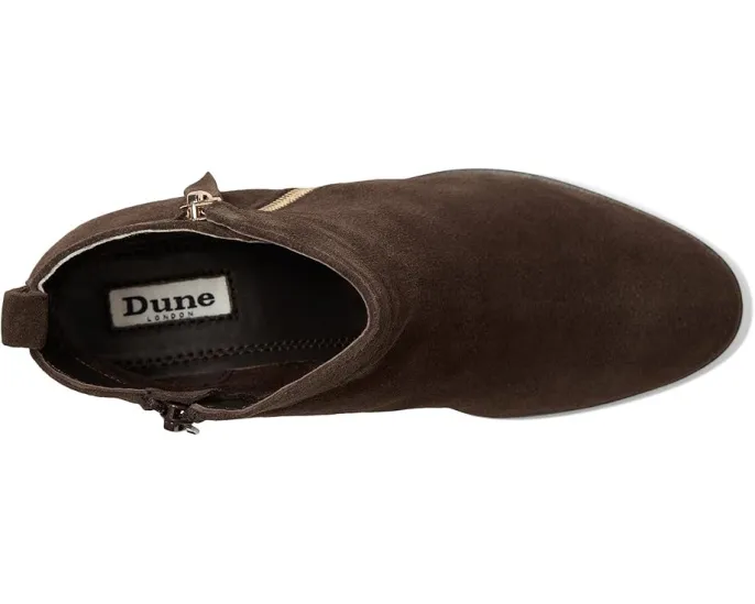 Ботинки Dune London Paicing из замши на платформе с боковой молнией
